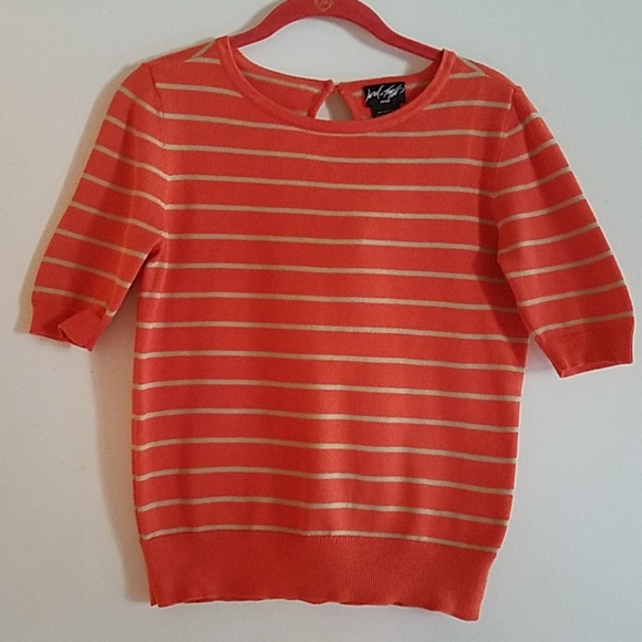 Lord & Taylor Tops - Short sleeved striped top